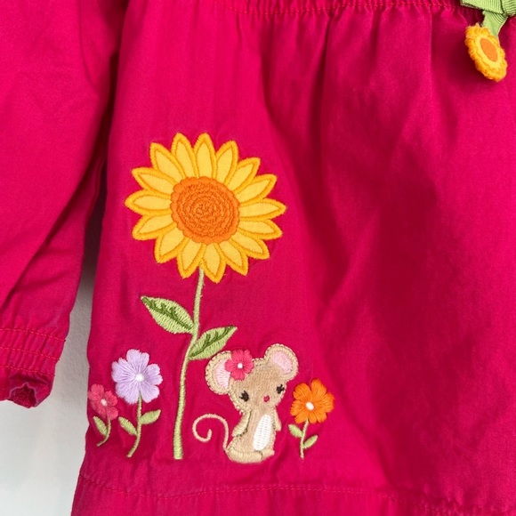 Gymboree Pink Top with Sunflowers Size 12-18M Baby - Picture 2 of 6